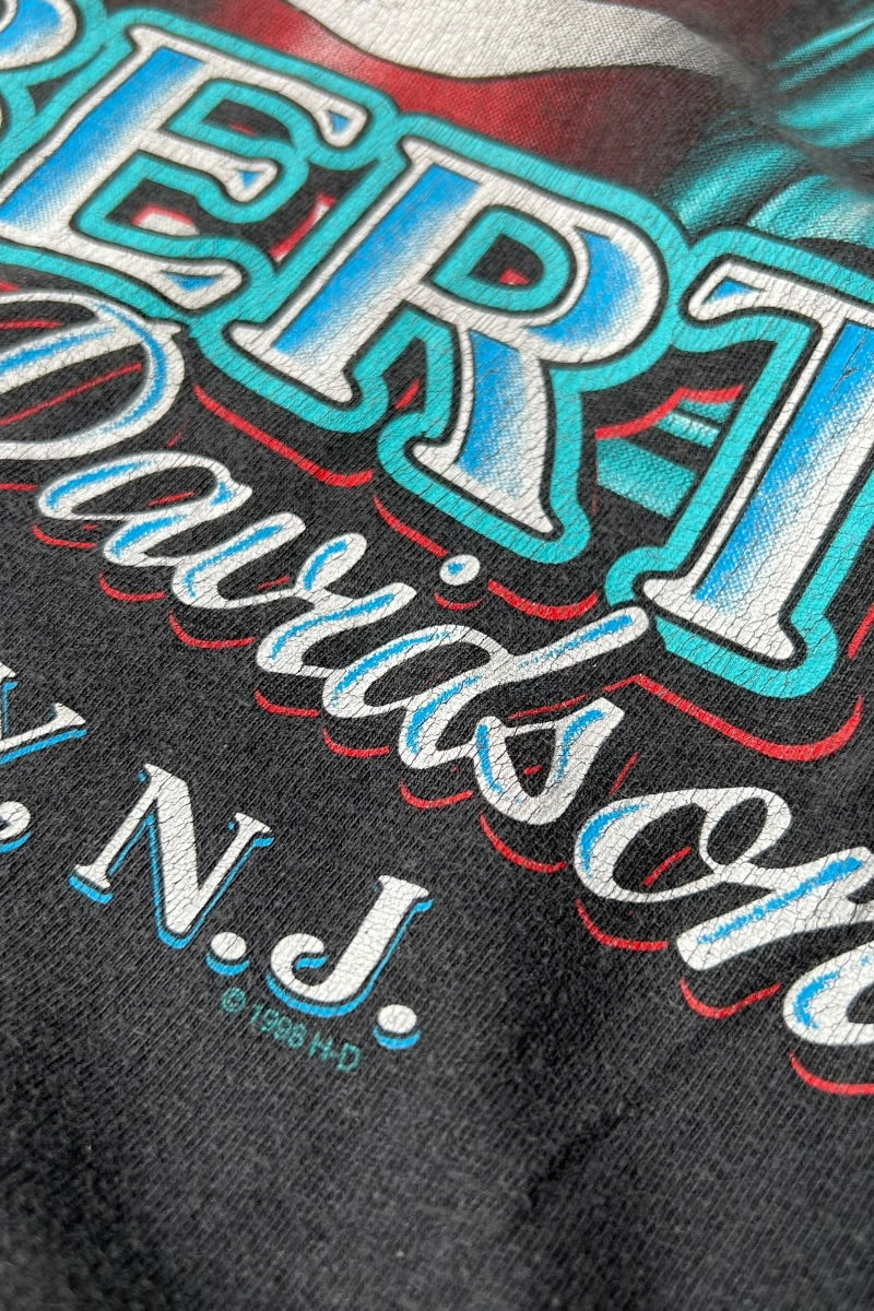 MADE IN MEXICO 98'S RAHWAY NEW JERSEY T-SHIRT / BLACK [SIZE: XL USED]
