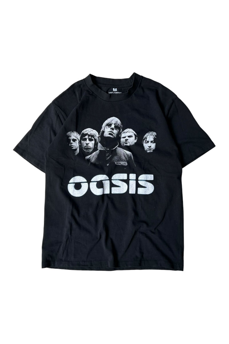 MADE IN USA OASIS BAND T-SHIRT / BLACK [SIZE: M USED]