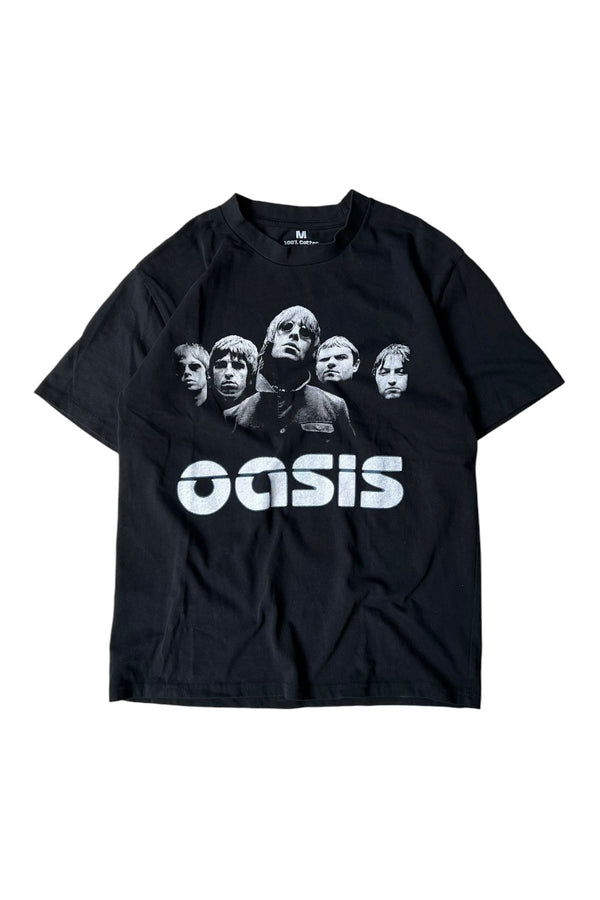 MADE IN USA OASIS BAND T-SHIRT / BLACK [SIZE: M USED]