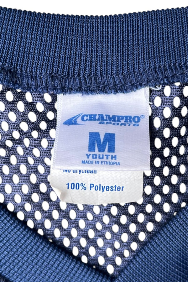 90'S-Y2K MESH SHIRT / NAVY [SIZE: M USED]