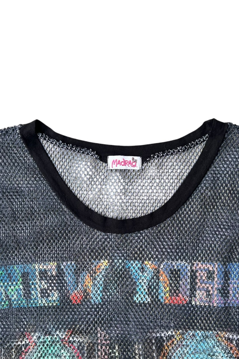 90'S MESH TANK-TOP / BLACK [SIZE: M USED]