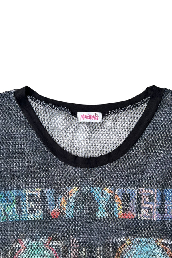 90'S MESH TANK-TOP / BLACK [SIZE: M USED]