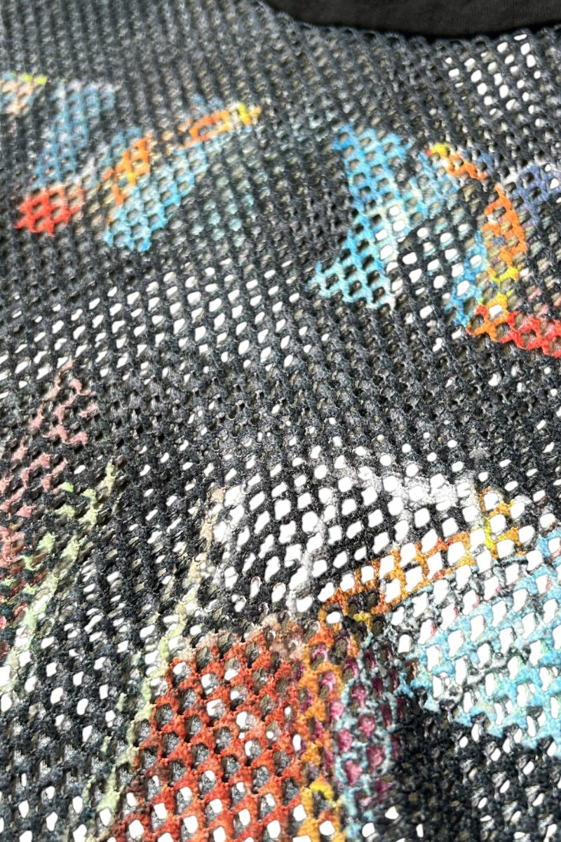 90'S MESH TANK-TOP / BLACK [SIZE: M USED]