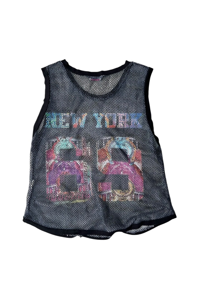 90'S MESH TANK-TOP / BLACK [SIZE: M USED]