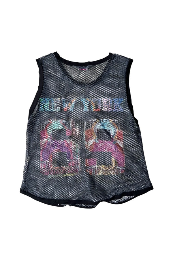 90'S MESH TANK-TOP / BLACK [SIZE: M USED]