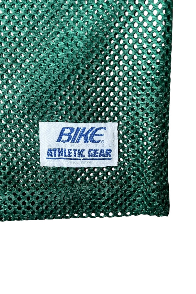 80-90'S MESH SHIRT / GREEN [SIZE: M USED]