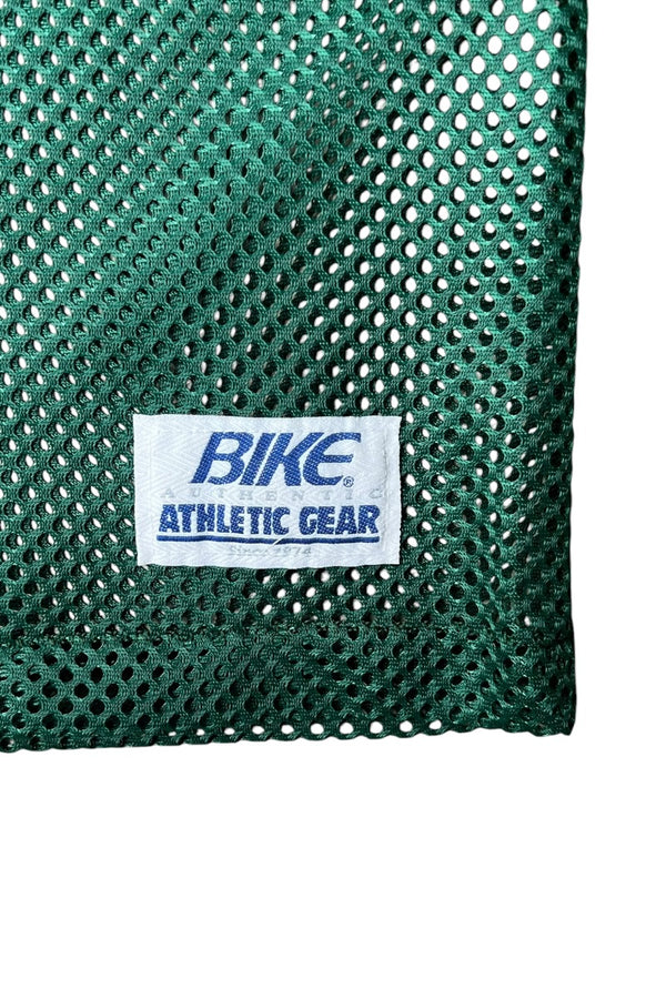 80-90'S MESH SHIRT / GREEN [SIZE: M USED]