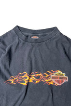 画像をギャラリービューアに読み込む, MADE IN USA Y2K 00'S FLAME HIGH WAY 101 T-SHIRT / BLACK [SIZE: L USED]
