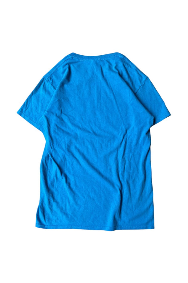 Y2K EARLY 00'S MCDONALD'S MESSAGE T-SHIRT / BLUE [SIZE: S USED]