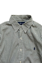 画像をギャラリービューアに読み込む, 90'S CLASSIC FIT L/S BD STRIPE SHIRT / GREEN [SIZE: M USED]
