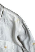 画像をギャラリービューアに読み込む, L/S LINEN SILK WORK SHIRT / WHITE [SIZE: XL USED]
