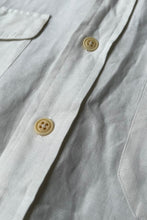 画像をギャラリービューアに読み込む, L/S LINEN SILK WORK SHIRT / WHITE [SIZE: XL USED]
