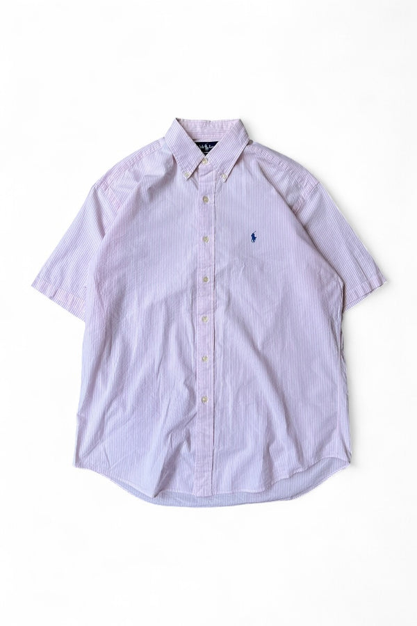 90'S S/S BLAKE STRIPE SHIRT / PINK [SIZE: M USED]