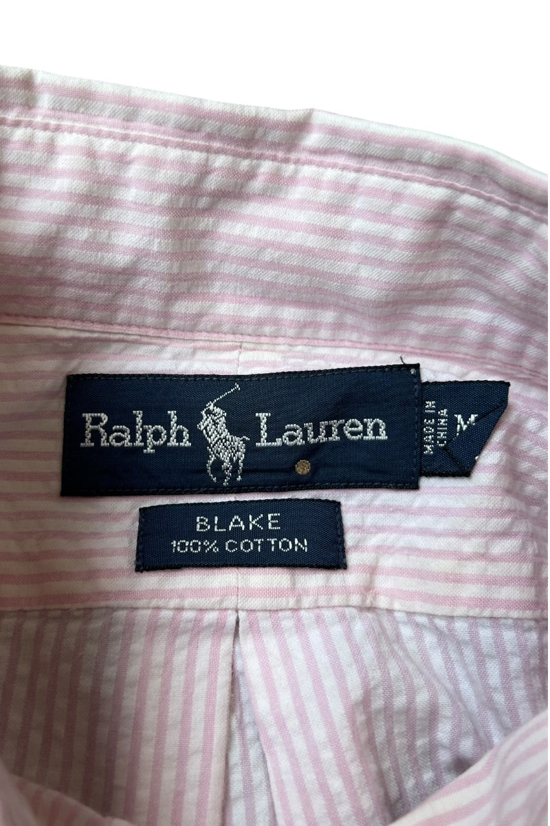 90'S S/S BLAKE STRIPE SHIRT / PINK [SIZE: M USED]