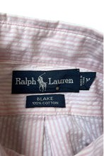 画像をギャラリービューアに読み込む, 90'S S/S BLAKE STRIPE SHIRT / PINK [SIZE: M USED]
