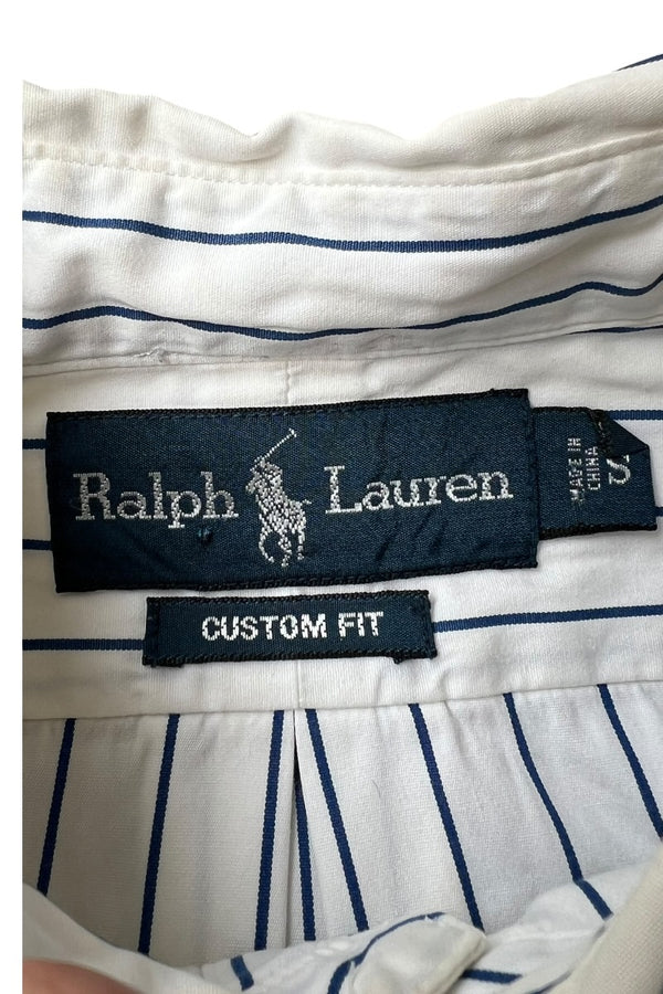 90'S L/S WING FOOT CUSTOM FIT STRIPE SHIRT / STRIPE [SIZE: S USED]