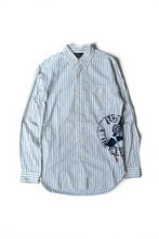 画像をギャラリービューアに読み込む, 90'S L/S WING FOOT COSTOM FIT STRIPE SHIRT / STRIPE [SIZE: S USED]
