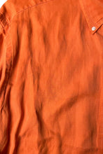 画像をギャラリービューアに読み込む, 90'S LINEN SILK L/S BLAKE SHIRT / ORANGE [SIZE: L USED]

