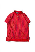 画像をギャラリービューアに読み込む, 90'S S/S PATTERN POLO SHIRT / RED [SIZE: L USED]
