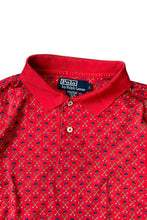 画像をギャラリービューアに読み込む, 90'S S/S PATTERN POLO SHIRT / RED [SIZE: L USED]
