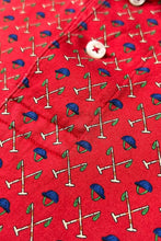 画像をギャラリービューアに読み込む, 90'S S/S PATTERN POLO SHIRT / RED [SIZE: L USED]
