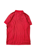 画像をギャラリービューアに読み込む, 90'S S/S PATTERN POLO SHIRT / RED [SIZE: L USED]
