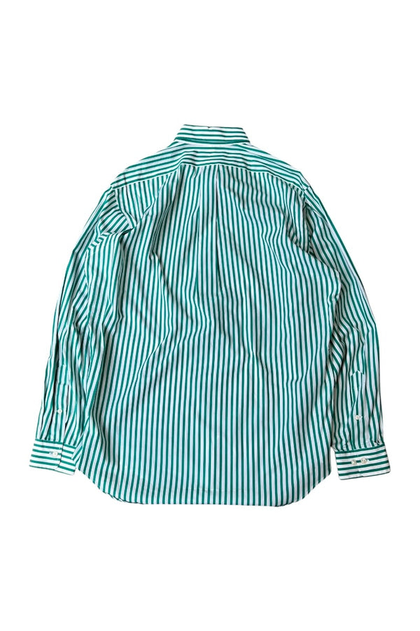 90'S YARMOUTH L/S STRIPE SHIRT / GREEN [SIZE: L USED]