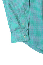 画像をギャラリービューアに読み込む, 90'S CUSTOM FIT L/S CHECK SHIRT / GREEN [SIZE: L USED]
