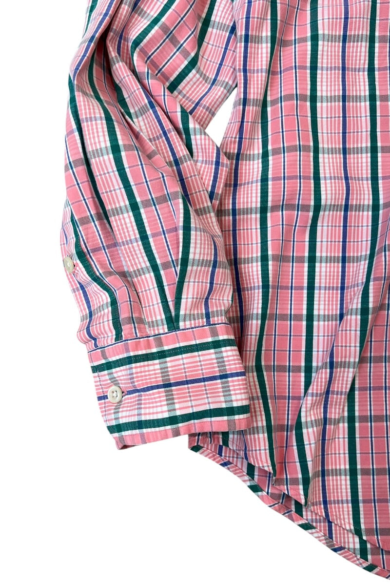 90'S ESTATE SPORT L/S SHIRT / CHECK [SIZE: L USED]