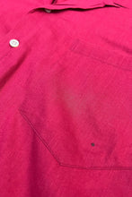 画像をギャラリービューアに読み込む, 90'S S/S OPEN COLLAR SHIRT / RED [SIZE: M USED]
