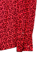 画像をギャラリービューアに読み込む, MADE IN ITALY L/S PATTERN SHIRT / RED [SIZE: 50 USED]
