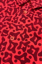 画像をギャラリービューアに読み込む, MADE IN ITALY L/S PATTERN SHIRT / RED [SIZE: 50 USED]
