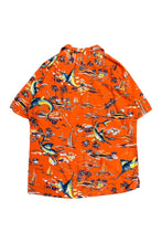 画像をギャラリービューアに読み込む, 90'S CLASSIC FIT S/S OPEN COLLAR VISCOSE HAWAIAN SHIRT / ORANGE [SIZE: M USED]
