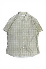 画像をギャラリービューアに読み込む, MADE IN ITALY S/S CHECK SHIRT / YELLOW [SIZE: M USED]
