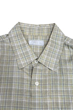 画像をギャラリービューアに読み込む, MADE IN ITALY S/S CHECK SHIRT / YELLOW [SIZE: M USED]
