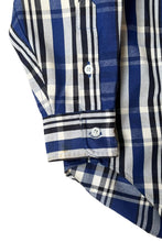 画像をギャラリービューアに読み込む, 90'S L/S CHECK SHIRT / BLUE [SIZE: M USED]
