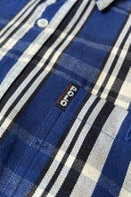 画像をギャラリービューアに読み込む, 90'S L/S CHECK SHIRT / BLUE [SIZE: M USED]
