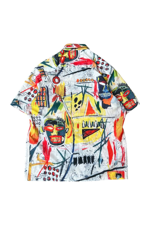 MADE IN JAPAN BUSQUET ART S/S SHIRT / PATTERN [SIZE: M USED]