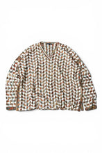 画像をギャラリービューアに読み込む, MADE IN USA Y2K EARLY 00'S V-NECK KNIT SWEATER / PATTERN [SIZE: M USED]
