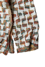 画像をギャラリービューアに読み込む, MADE IN USA Y2K EARLY 00'S V-NECK KNIT SWEATER / PATTERN [SIZE: M USED]
