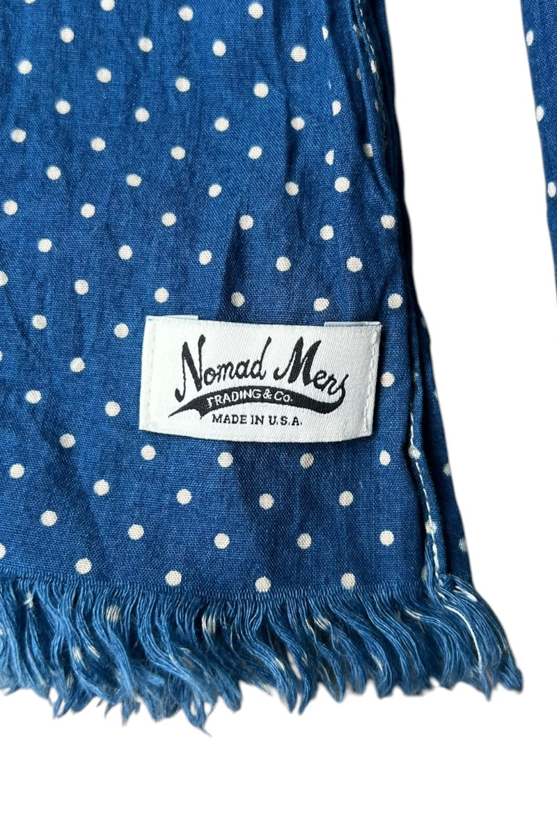 MADE IN USA 도트 패턴 스카프 / NAVY [사이즈: ONE SIZE USED]