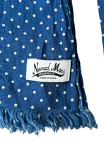 画像をギャラリービューアに読み込む, MADE IN USA DOTS PATTERN SCARF / NAVY [SIZE: ONE SIZE USED]
