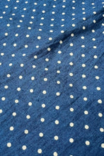 画像をギャラリービューアに読み込む, MADE IN USA DOTS PATTERN SCARF / NAVY [SIZE: ONE SIZE USED]
