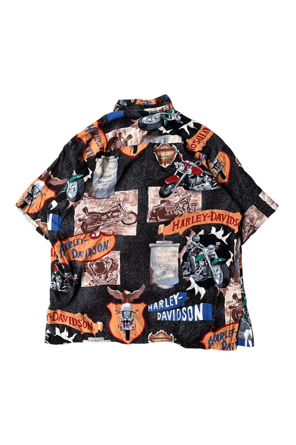 90'S S/S PATTERN SHIRT / PATTERN [SIZE: M USED]
