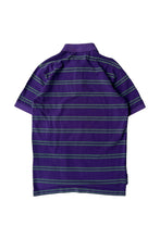 画像をギャラリービューアに読み込む, 90'S S/S BORDER POLO SHIRT / PURPLE [SIZE: S USED]
