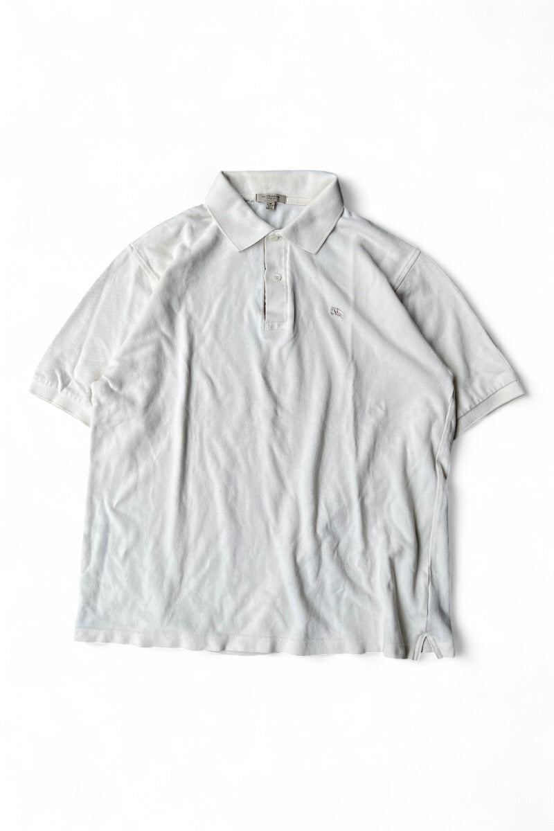 MADE IN UK S/S POLO SHIRT / WHITE [SIZE: M USED]