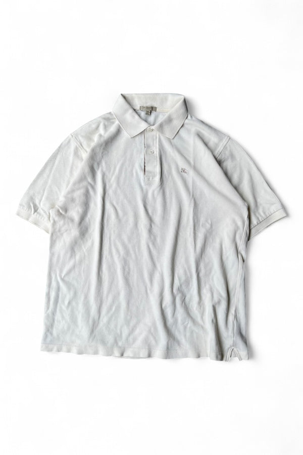 MADE IN UK S/S POLO SHIRT / WHITE [SIZE: M USED]