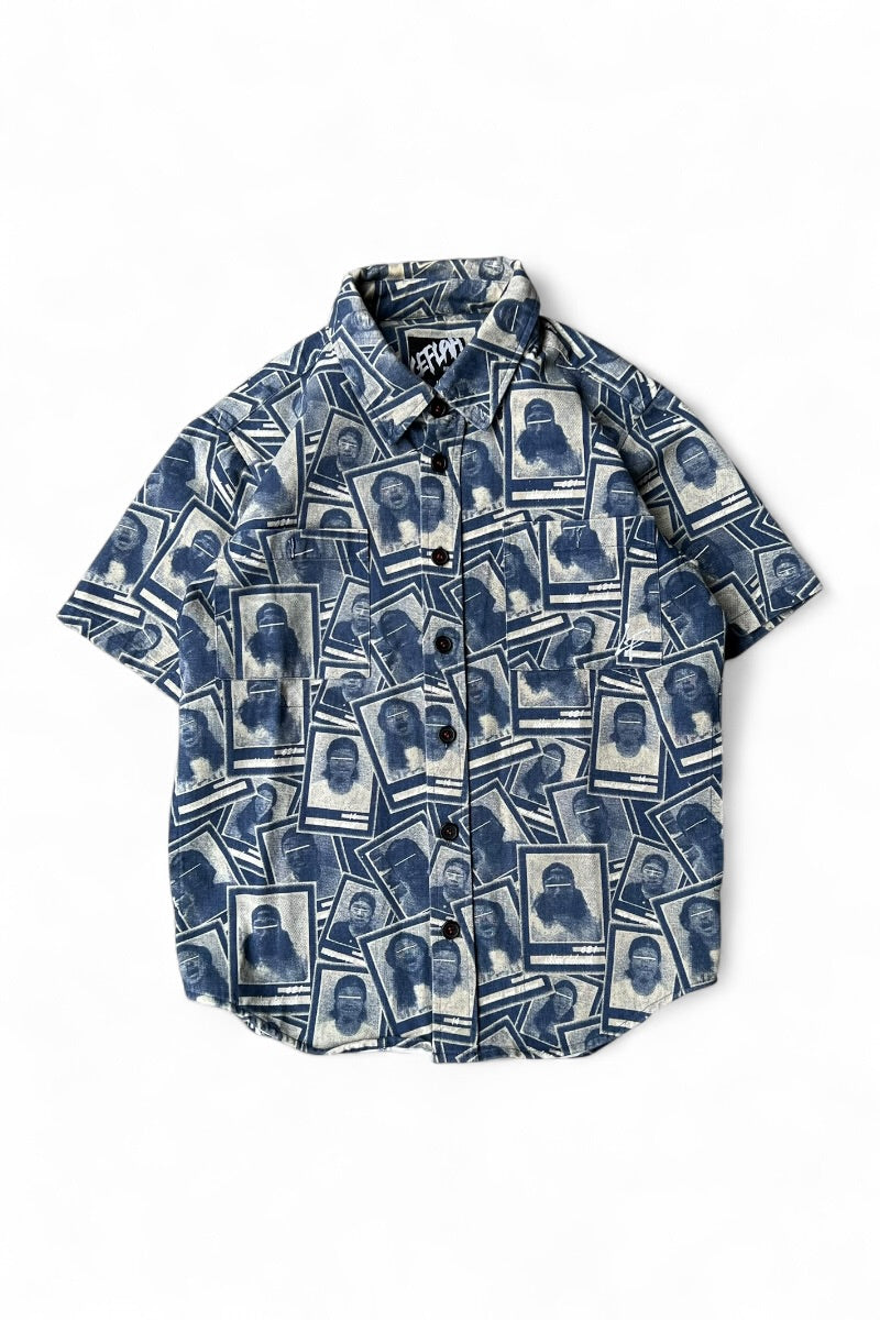 S/S PATTERN SHIRT / PATTERN [SIZE: M USED]