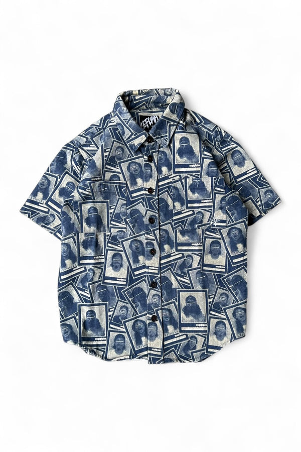 S/S PATTERN SHIRT / PATTERN [SIZE: M USED]