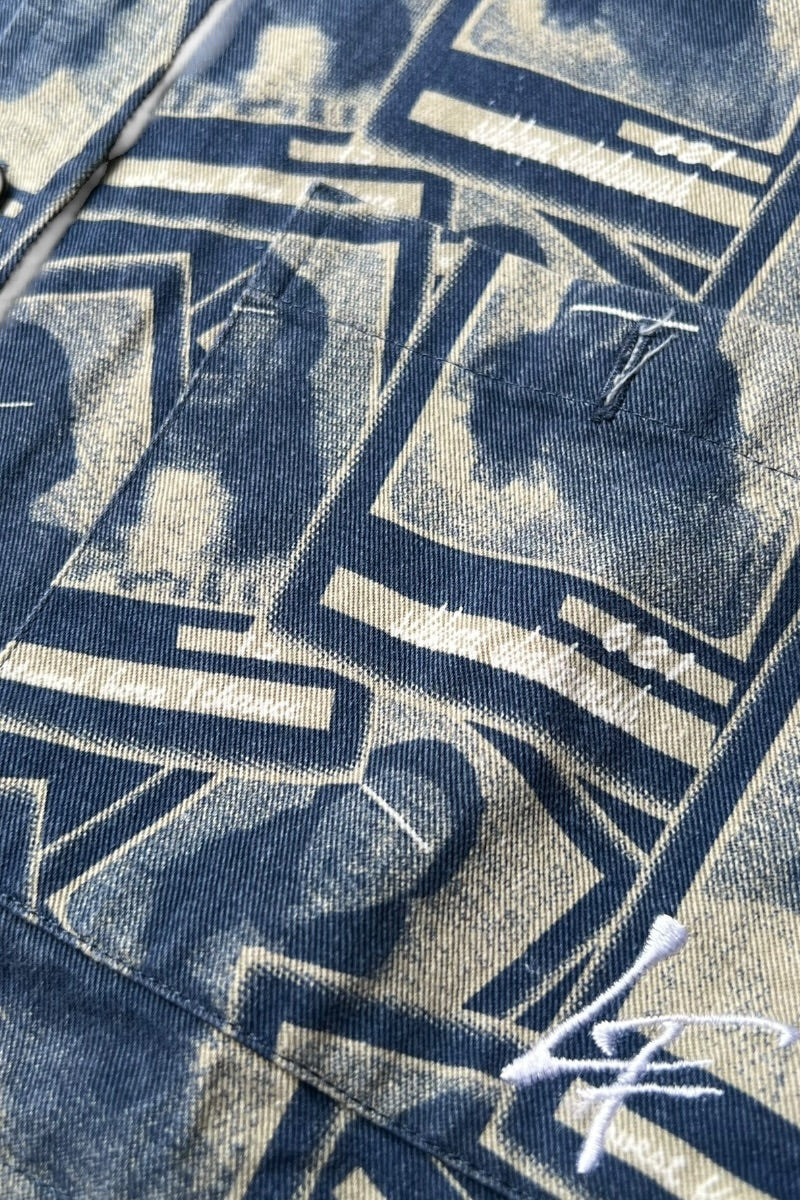 S/S PATTERN SHIRT / PATTERN [SIZE: M USED]